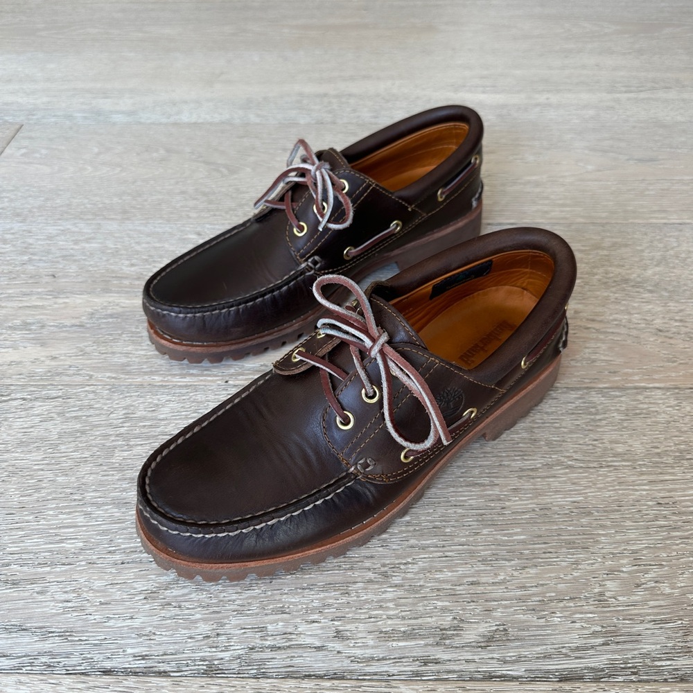Timberland - 3-Eye Lug Handsewn Boat Shoe - Size US 9.5